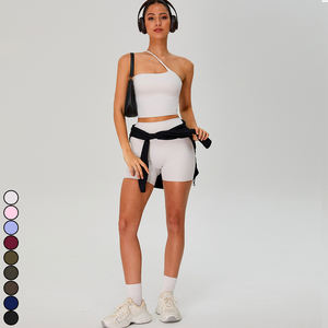 Ropa de mujer Ropa deportiva para mujer Pantalones de fitness activos Ropa de gimnasio Pantalones cortos de yoga ajustados de cintura media - Product Image 5