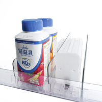 Système de poussoir d'étagère automatique à ressort en plastique pour réfrigérateur, gestion de l'alimentation en eau, poussoir d'étagère à rouleaux