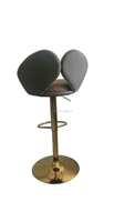 Tabouret de bar pivotant moderne en métal avec réglage en hauteur pour salle à manger, salon, hôtel, restaurant - Mobilier commercial durable