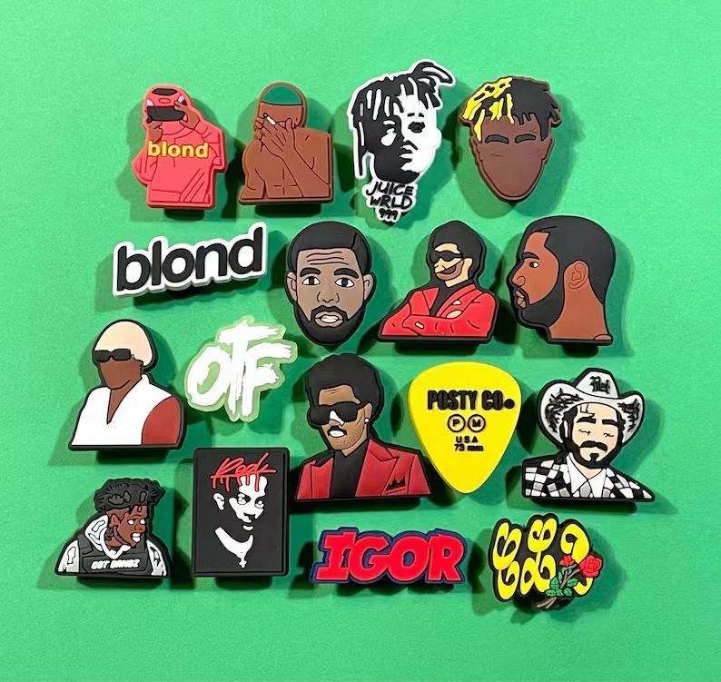 Popular Singer Selena Shoe Charm Artist Shoe Charms Rap Music Shoe