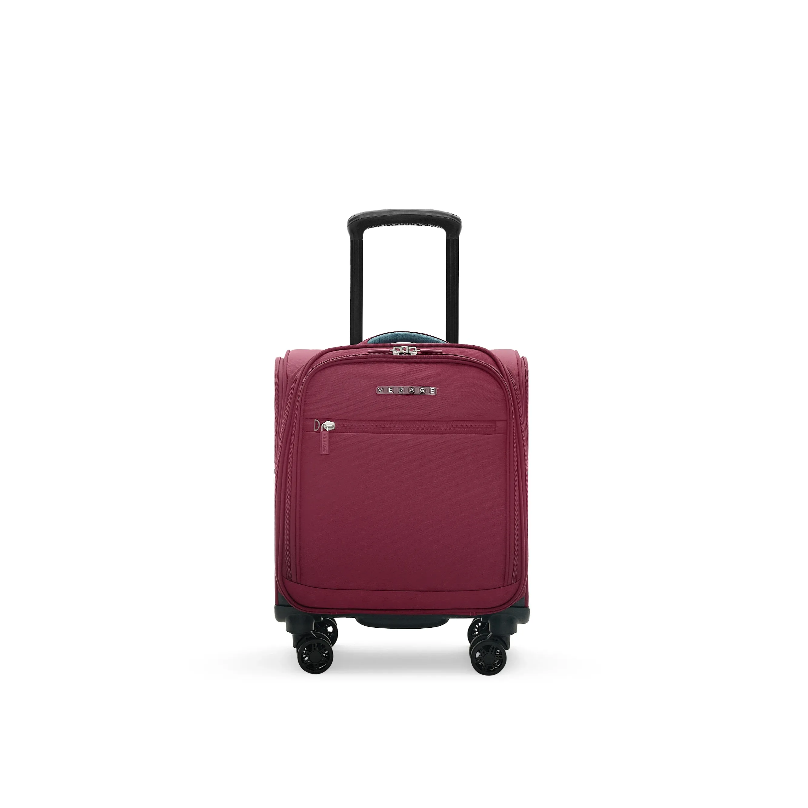 VERAGE Airlines軽量スーツケースホイール付きスピナーバッグキャリーオンラゲッジアンダーシートスーツケース、ホイールとUSBポート付き