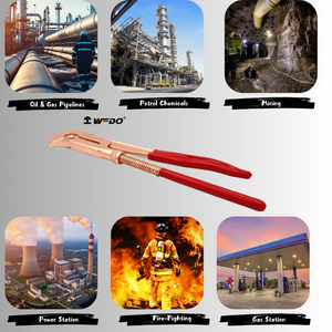 Llave Inglesa <span class=keywords><strong>de</strong></span> 90 Grados Tipo Sueco <span class=keywords><strong>de</strong></span> Bronce <span class=keywords><strong>de</strong></span> Aluminio y Cobre Berilio Antichispas Estándar DIN WEDO - Product Image 5