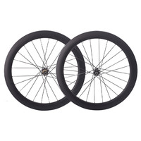 Roues en carbone pour vélo de route 700c, frein à disque V-brake, profil 50/60mm, finition UD mate, jante en carbone de qualité, Center Lock 6-boulons