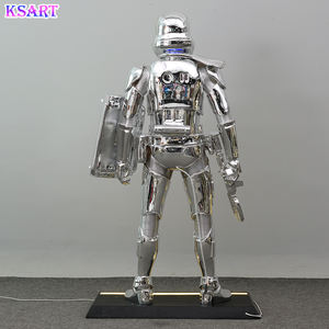 Di lusso moderno di grandi arti astratte scultura in resina statua decorazione per la casa di guerra a grandezza naturale in resina artigianato - Product Image 5