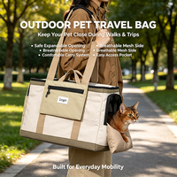 Sac de transport respirant pour animaux de compagnie, approuvé par les compagnies aériennes, pour chiots, chats et petits chiens, avec bandoulière