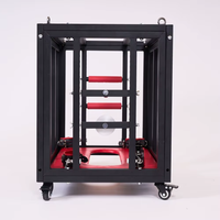 Cage d'isolement BDSM en métal avec verrouillage pour bondage et contraintes extrêmes - Mobilier de jeu pour adultes