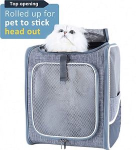 Free Sample Ergonomic Design Cat Travel Backpack <b>Carrier</b> for Medium Cats and Small <b>Dogs</b> with Magic Straps <b>bag</b> - Product Image 1