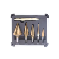 Kit de 6 forets étagés en acier rapide plaqué titane pour perçage de métaux, qualité supérieure, CNC, 1 an de garantie