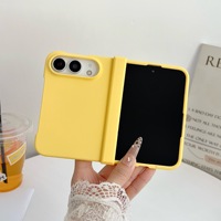 Coque de protection pliable pour iPhone Duo, en matériau doux au toucher, couleur unie, compatible avec l'écran pliable Apple 18