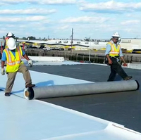 Membrane de toiture imperméable TPO, résistante aux UV, soudable à chaud pour toiture plate