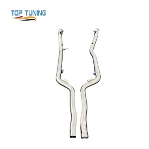 Tuyau de descente en acier inoxydable avec bouclier thermique pour collecteur d'échappement Mercedes-Benz CLS63/<span class=keywords><strong>CLS63S</strong></span> 5.5T 2007-2017 - Product Image 1
