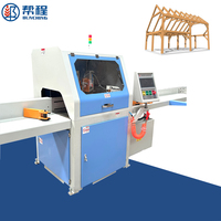 Sierra Circular Horizontal CNC Motorizada Digital de Alta Resistencia, Totalmente Automática, de Alta Precisión, para Corte en Ángulo de Madera Pesada