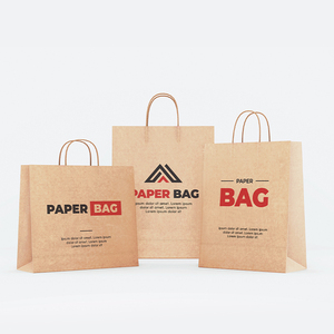 Bolsas de Papel Kraft Personalizadas con Impresión Offset, Asas Retorcidas, Reciclables, para Empaquetado de Compras Comerciales - Product Image 5