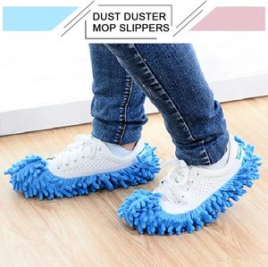Wholesale Drawstring Microfiber Chenille Shoe Covers & <b>Cleaning</b> <b>Mop</b>-Durable Shoes Storage - Product Image 4