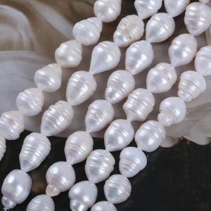 Perlas Sueltas Semiterminadas de Agua Dulce Natural al por Mayor, de 15 cm, 11-12 mm, en Forma de Hilo, para Manualidades - Product Image 2