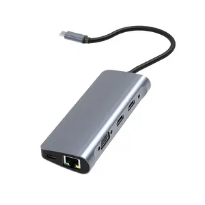 Док-станция тройной дисплей Usb-C совместимый тип C Usb концентратор Tf Sd кард-ридер Usb C док-станция концентратор Otg адаптер сплиттер