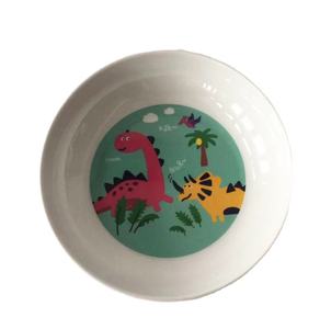 Vente en gros de service de table tendance pour enfants, assiettes en mélamine personnalisées, <span class=keywords><strong>assiette</strong></span> en <span class=keywords><strong>plastique</strong></span> divisée <span class=keywords><strong>dinosaure</strong></span> - Product Image 4
