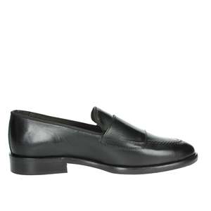 Mocassins en cuir noir Exton Uomo 163 Nero pour hommes, chaussures habillées, taille 44 - Product Image 4
