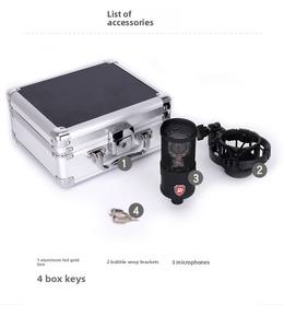 무대 공연 팟 캐스트 녹음 및 노래를위한 하이 퀄리티 스튜디오 콘덴서 마이크 - Product Image 5