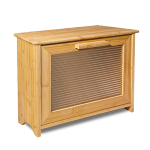 Boîte à pain en bambou pour comptoir de cuisine avec couvercle et compartiments, organisateur de pâtisserie en bois massif, boîte de conservation alimentaire - Product Image 2