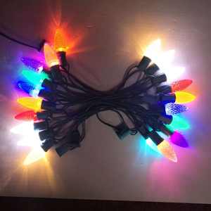 مصباح <span class=keywords><strong>LED</strong></span> قابل للاستبدال GY C9، غطاء تقليدي على شكل فراولة، أضواء عيد الميلاد بقاعدة E17 متوسطة - Product Image 6