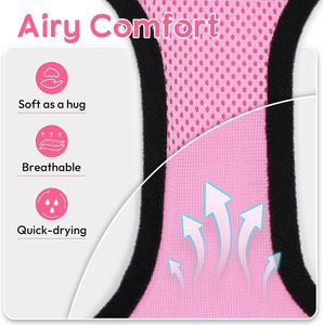 Dooradar Ensemble harnais et laisse pour chat, harnais de gilet de chaton réglable et résistant à l'évasion, pour la marche, contrôle facile, doux et respirant - Product Image 2