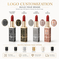 Rouge à lèvres mat de luxe style égyptien, gaufré 3D, marque privée, logo personnalisé, longue tenue, waterproof, maquillage rétro, rouge