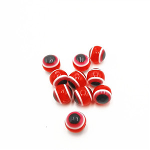 Perles en résine rondes de 10mm, couleurs mélangées, matériau de perlage durable pour accessoires vestimentaires, paquet de 100 pièces - Product Image 4