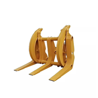 Accessori per pale gommate di alta qualità benna per erba con pinza per erba per pala gommata 2T-9T di tutte le marche