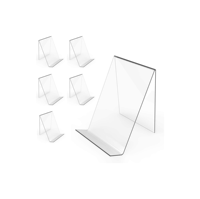 Le panneau de chevalet transparent d'étagère en acrylique est utilisé pour afficher des tables de musique de livres et des écrans de bureau d'art