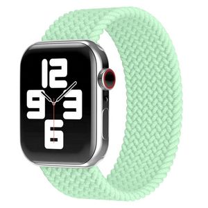 Bucle elástico de nailon de tela trenzada <span class=keywords><strong>2022</strong></span> para <span class=keywords><strong>Apple</strong></span> <span class=keywords><strong>Watch</strong></span> Band 44mm <span class=keywords><strong>40mm</strong></span> 38mm 42mm 1 pulsera para Iwatch Strap Solo - Product Image 2
