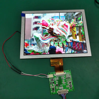Écran LCD TFT 8 pouces 1024*768 Haute luminosité 1000 Nits Panneau LVDS 30 broches pour voitures Affichage PI Module LCD industriel LED blanc