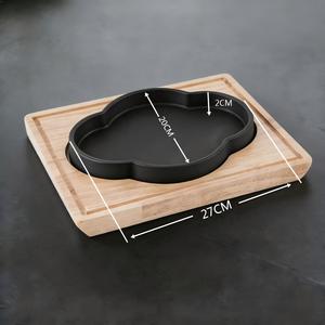 Moule à gâteau en <span class=keywords><strong>fonte</strong></span> émaillée en forme de bégonia, antiadhésif, pour plats de cuisson et casseroles - Product Image 5