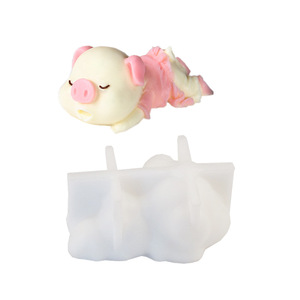 Pig Mousse Silicone Cake Mold 4 Inch Lying Animal Shape For DIY Baking Ice Cream Mold - Product Image 1