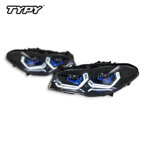 Conjunto de Faros Delanteros Nuevos TYPY de 12 V para BMW Serie 5 F10 F18 M5 2011-2017, Luces de Circulación Diurna Angel Eyes, Señales de Giro, Luz Baja - Product Image 3