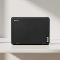 Coque de protection inférieure et repose-poignets supérieur pour Lenovo Chromebook 100E Gen1, noir mat, reconditionnée, avec autocollant 500e Gen 1