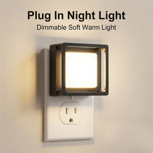 Veilleuse LED à intensité variable avec capteur crépusculaire, lumière blanche chaude intelligente pour chambre d'enfant, salle de bain, couloir, escalier - Product Image 4