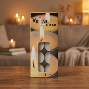 Set di 10 Candele Tealight in Paraffina Senza Odore e Senza Gocciolamento, Durata 4 Ore, per Decorazione Casa - Product Image 2