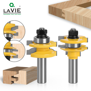 ดอกกัดงานไม้ Lavie ขนาดก้าน 8 มม. 2 ฟัน สำหรับตัดเดือยประตูตู้ - Product Image 1