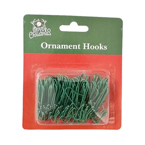 Giáng Sinh Kim Loại Trang Trí S Móc 100Pcs Bóng Móc Treo Bạc/Màu Xanh Lá Cây/Vàng Giáng Sinh Trang Trí - Product Image 4