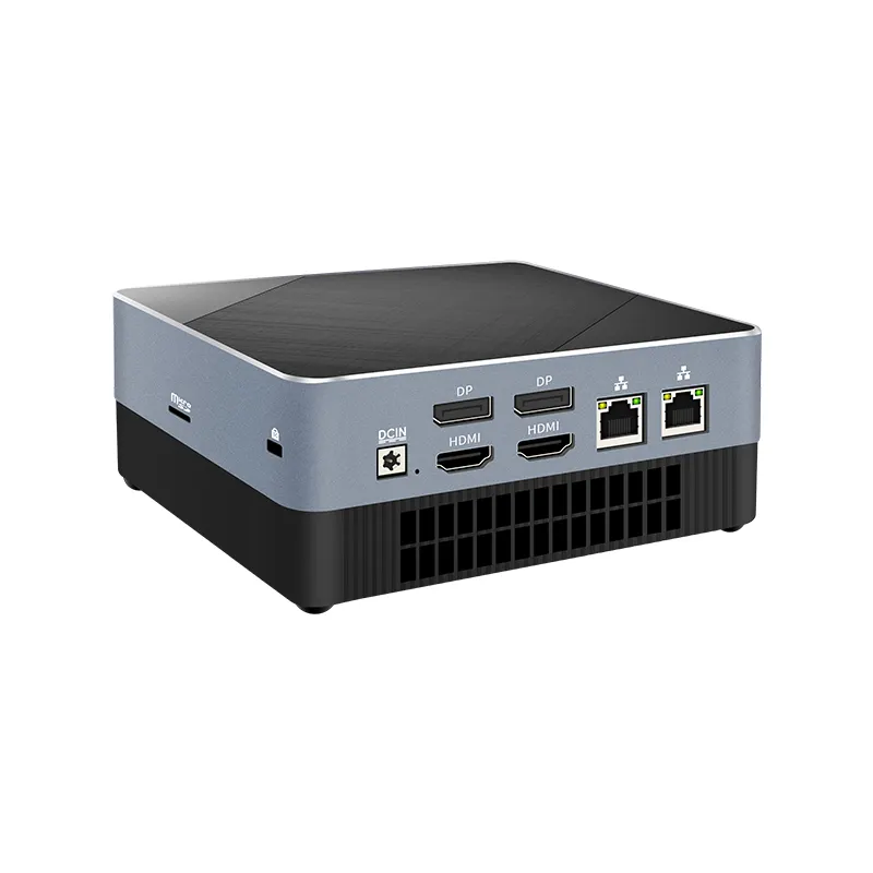 YCTipc Win-11 pro mini pc de poche NUC in-tel Raptor Lake i5-1335U DDR5 M.2 2280 NVME/2.5 ''HDD double 2.5G lan port 2HD-MI