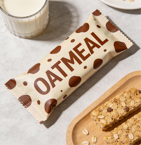Sachet d'emballage en aluminium imprimé sur mesure, scellé au dos, de qualité alimentaire pour céréales, noix, barres chocolatées, barres protéinées - Product Image 1