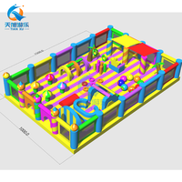 Maison gonflable à thème personnalisé pour enfants parc d'attractions mobile gonflable en PVC avec aire de jeux extérieure soufflante