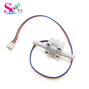 หุ่นยนต์ทำความสะอาดอัจฉริยะ ZJTM-04A เซ็นเซอร์วัดการไหล 1/4 พลาสติก POM DC3.5-24V ฮอลล์เอฟเฟค อิมพีลเลอร์ กังหันวัดอัตราการไหลของน้ำ 0.1-1.5 ลิตร/นาที - Product Image 4