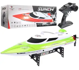 Fábrica HJ806 2,4G Control remoto Juguetes acuáticos 35 km/h Lancha rápida Alta velocidad Deportes al aire libre Yate Vela RC Jet Boat