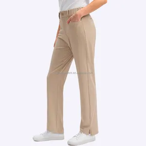 Pantaloni da Golf Slim Fit da donna pantaloni larghi sportivi in poliestere Spandex pantaloni da ginnastica invernali ad asciugatura rapida da donna