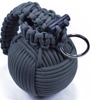Porte-clés robuste en paracorde 550, kit de survie tactique, équipement d'urgence, breloque de sac tressée à la main pour la randonnée, le camping, cadeau