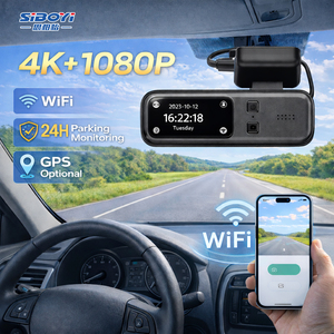 Caméra de tableau de bord 4K WiFi double objectif avant et arrière pour voiture, DVR, boîte noire, GPS, enregistrement 24H, capteur G, personnalisable OEM, faible MOQ, livraison rapide - Product Image 1