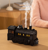 2024 cadeau personnalisé nouveau diffuseur de parfum intelligent diffuseur d'huiles essentielles train unique 7 couleurs flamme diffuseur d'arôme à ultrasons