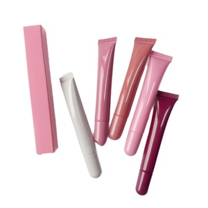 Tubo de Brillo Labial Moderno, Tubo Cosmético Suave, Envase para Crema de Ojos, Tubo Portátil Recargable, Envase Exprimible con Logotipo Personalizado - Product Image 4